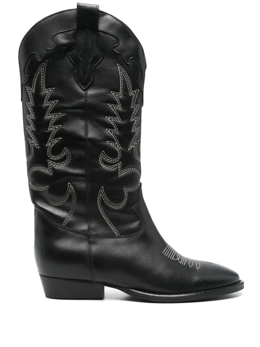 Gisel Moire Guatemala cowboy boots - ブルー Gisel Moire Guatemala cowboy boots - ブルー