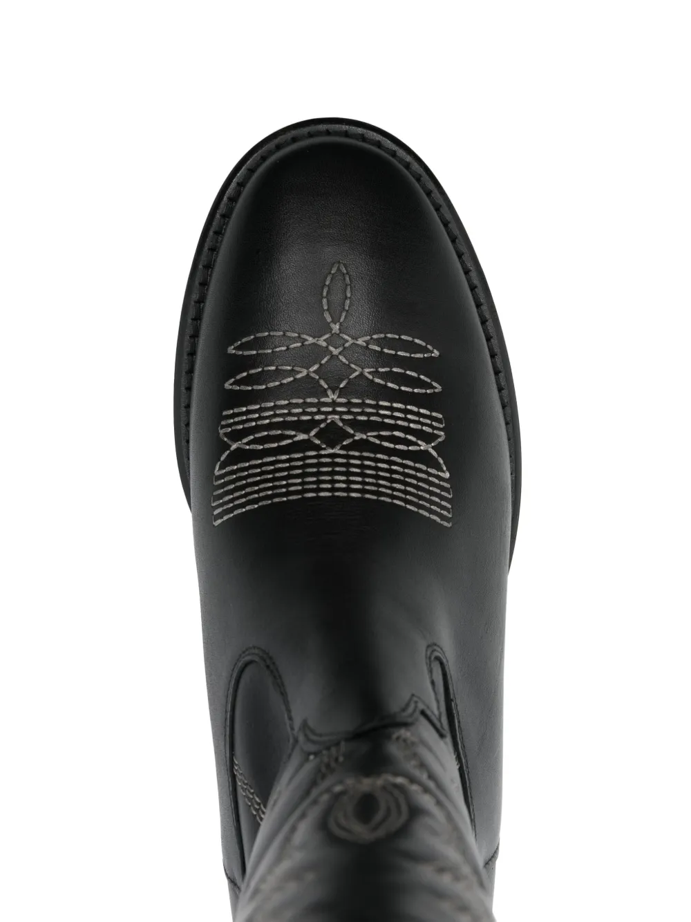 Gisel Moire Guatemala cowboy boots Blue