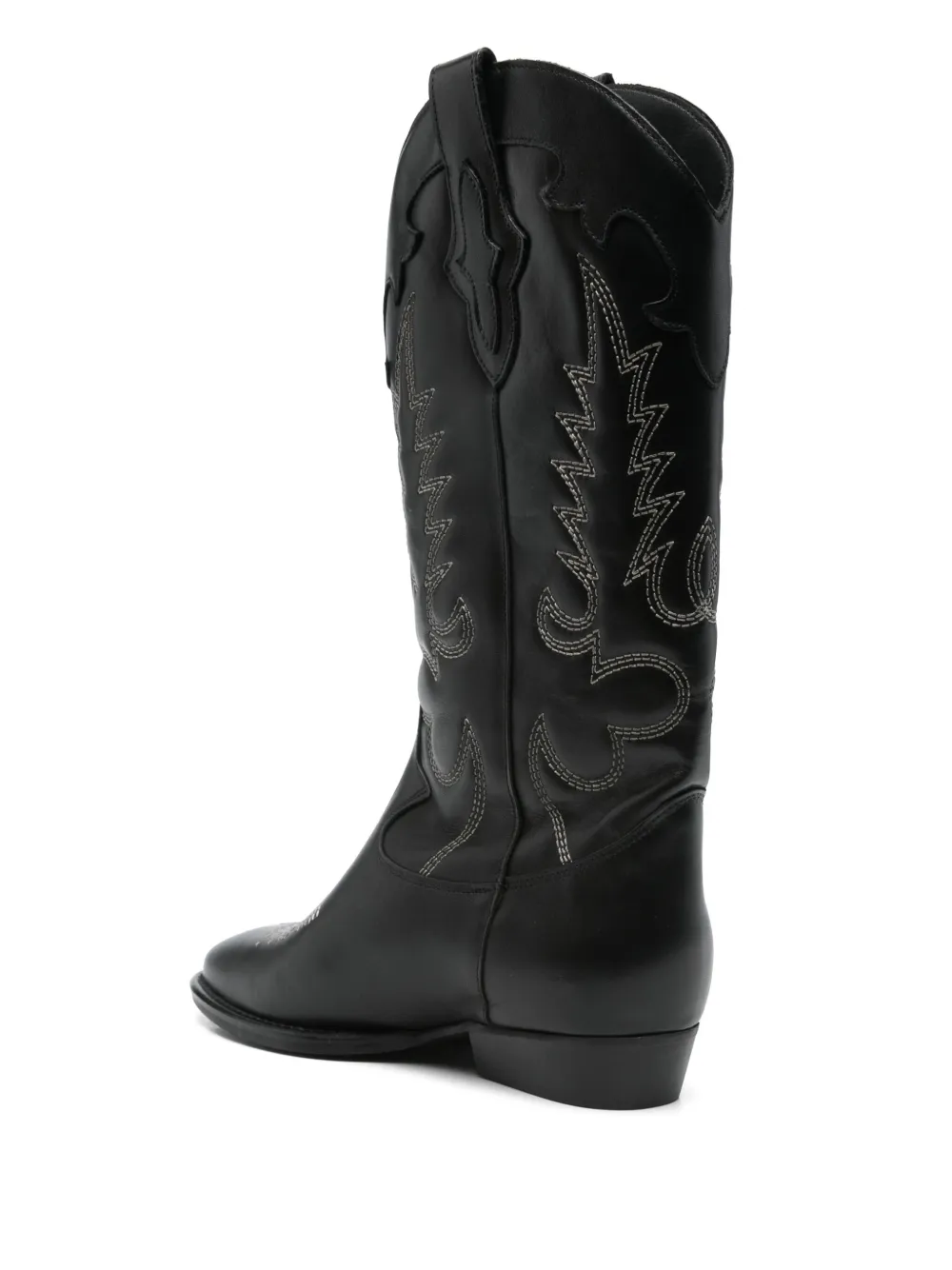 Gisel Moire Guatemala cowboy boots Blue