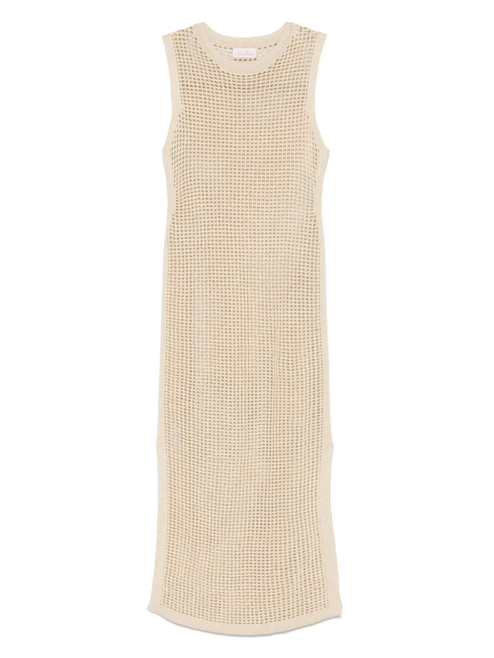 MC2 Saint Barth vestido midi de malla | neutro | Image 1