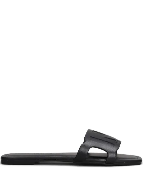 Marc Ellis logo-debossed flat sandals