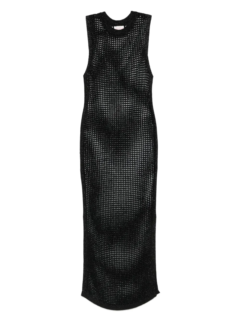 MC2 Saint Barth vestido largo de malla | negro | Image 1