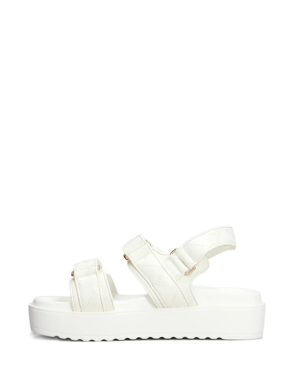 Marc Ellis logo-plaque sandals White