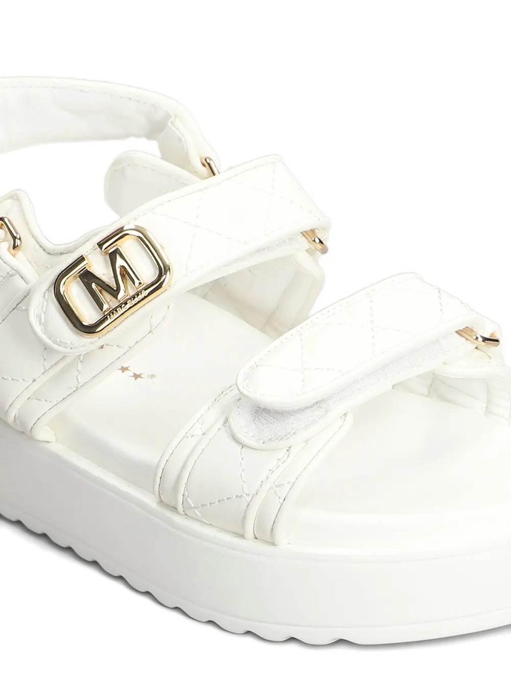 Marc Ellis logo-plaque sandals White