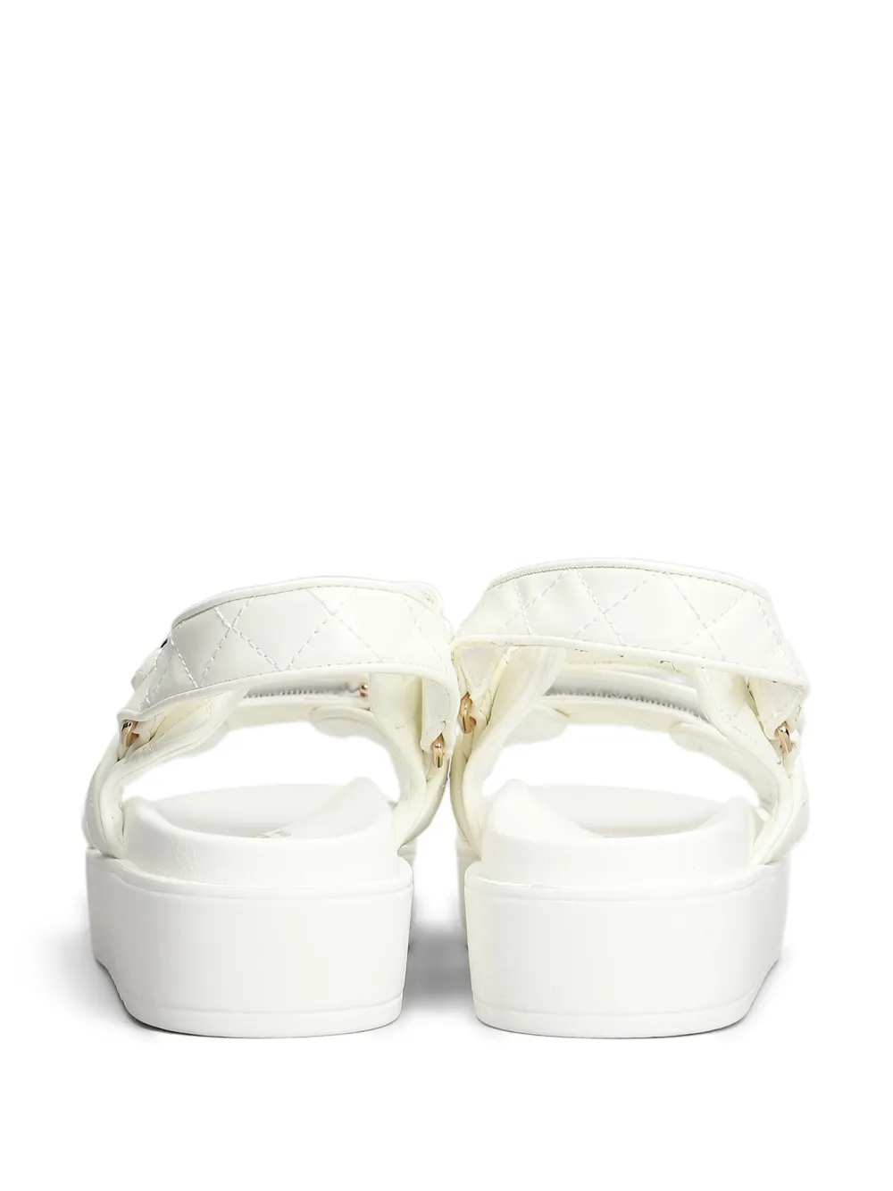 Marc Ellis logo-plaque sandals White