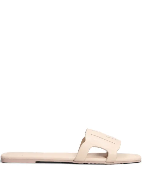 Marc Ellis logo-debossed flat sandals