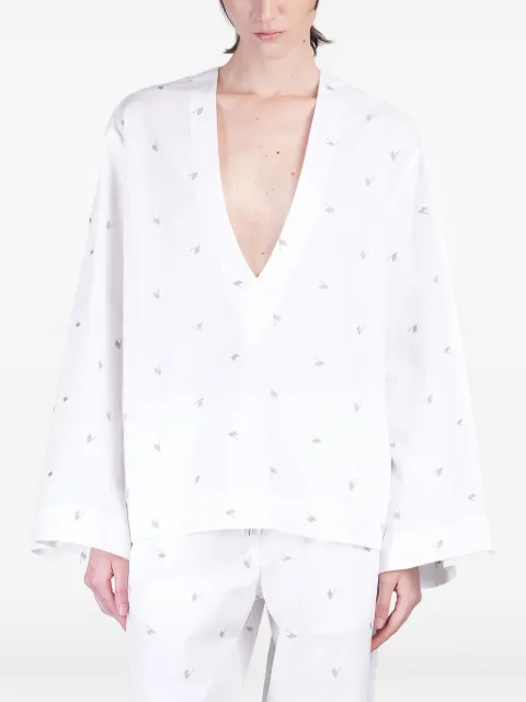 The Attico poplin blouse
