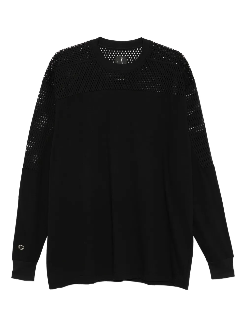 Rick Owens X Champion organic cotton long sleeve T-shirt Zwart