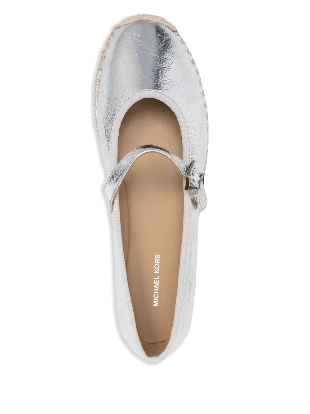 Michael Kors leather espadrilles Silver