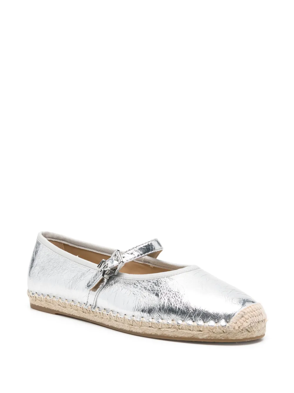 Michael Kors leather espadrilles Silver