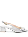 Gold & Rouge 40mm Parsley sandals - Silver