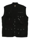 Needles zip-up gilet - Black