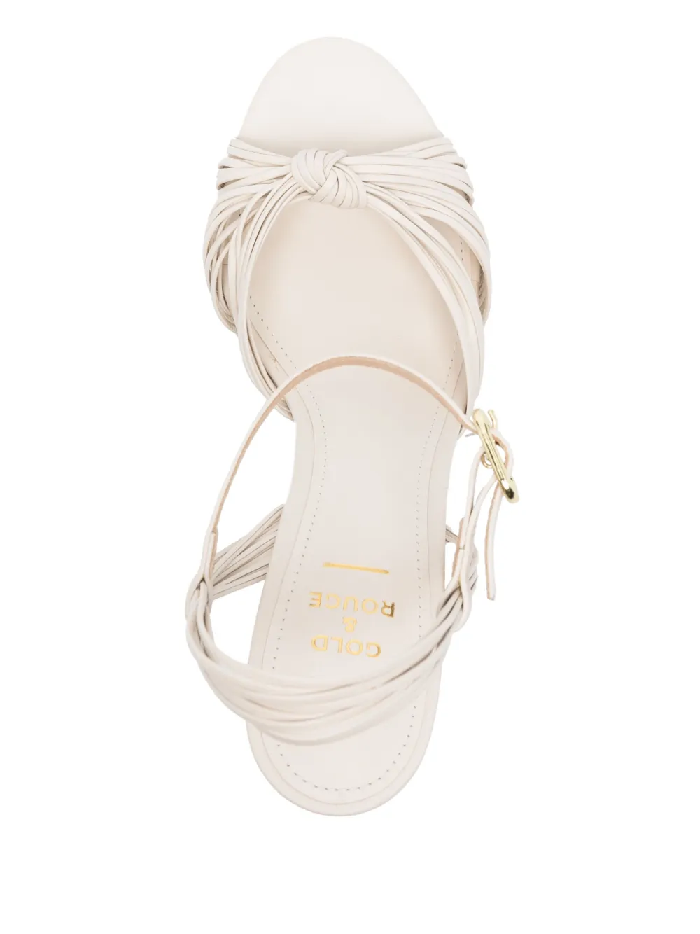 Gold 
Rouge 90mm Viflu sandals White