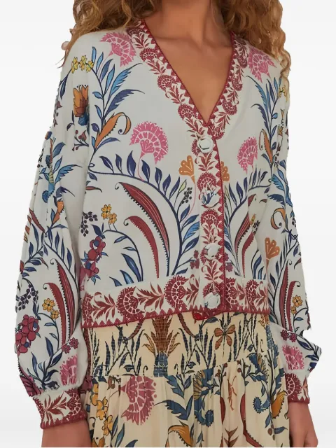 FARM Rio floral-print cardigan