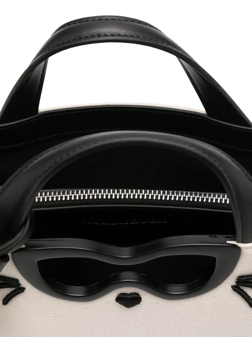 Karl Lagerfeld logo-lettering tote bag Beige