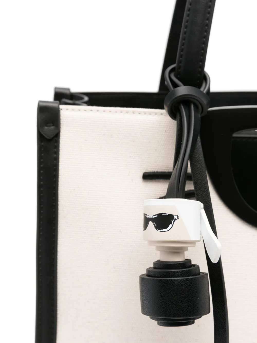 Karl Lagerfeld Shopper met logo Beige