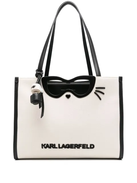 Karl Lagerfeld logo-lettering tote bag