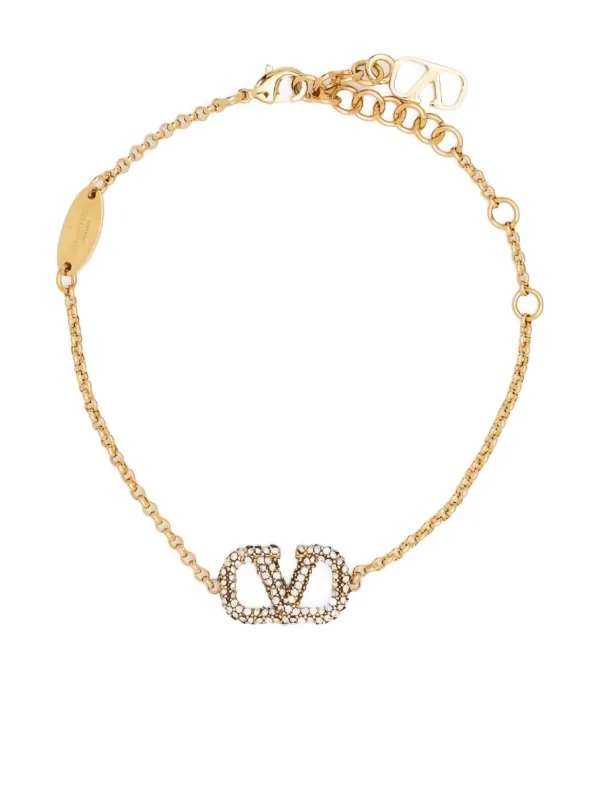 Valentino Garavani Vロゴ チェーンブレスレット | ゴールド
