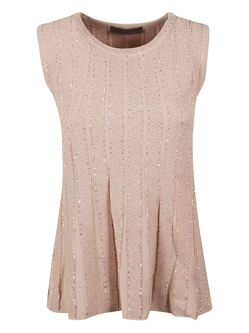 embellished sleeveless top