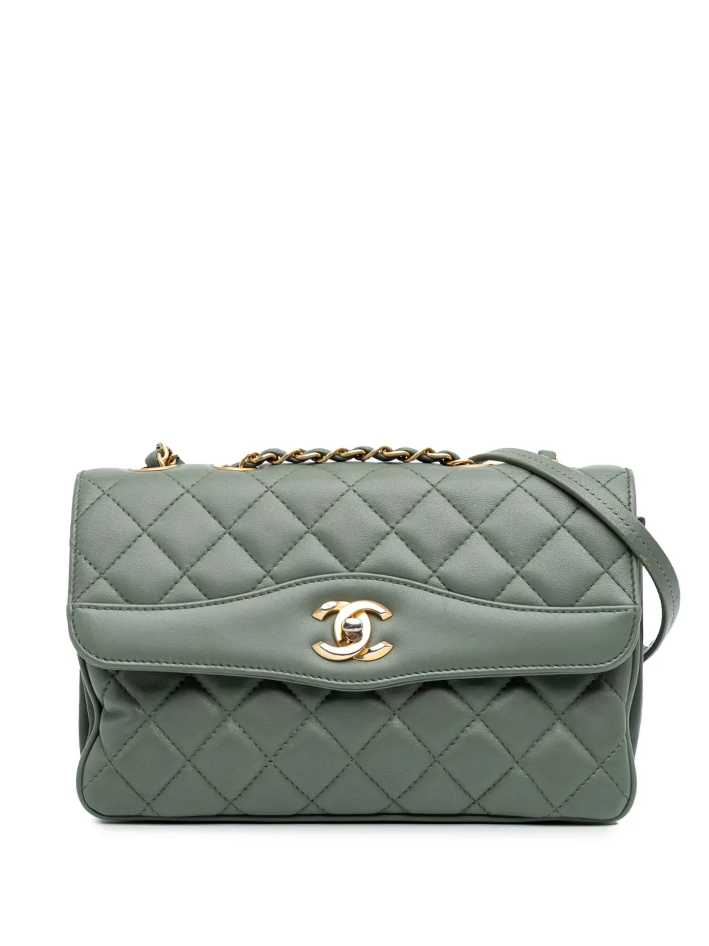 CHANEL Pre-Owned 2018 Medium Quilted Lambskin Daily Companion Flap CHANEL Pre-Owned 2018 Medium Quilted Lambskin Daily Companion Flap