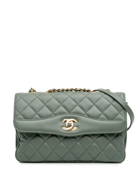 CHANEL Pre-Owned 2018 ミディアム マトラッセ ラムスキン デイリーコンパニオン フラップ ショルダーバッグ