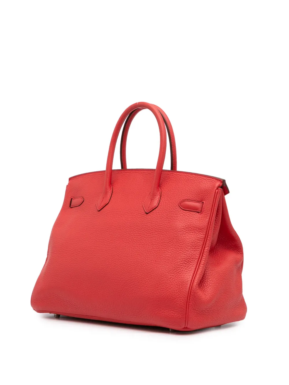 Pre-owned Hermes 2009 Togo Birkin Retourne 35 Handbag In Red