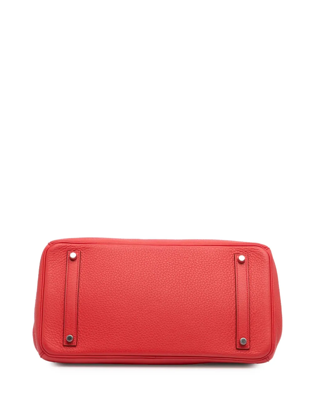 Pre-owned Hermes 2009 Togo Birkin Retourne 35 Handbag In Red