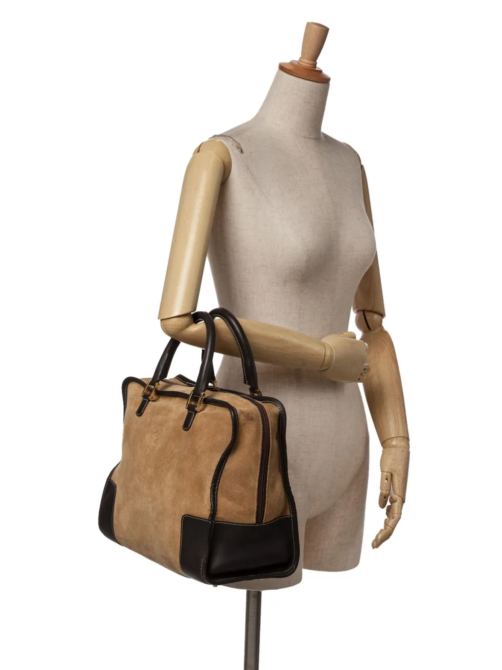 Loewe Pre-Owned 2003 Suede Amazona 32 handbag | Pre-Owned | Image 2