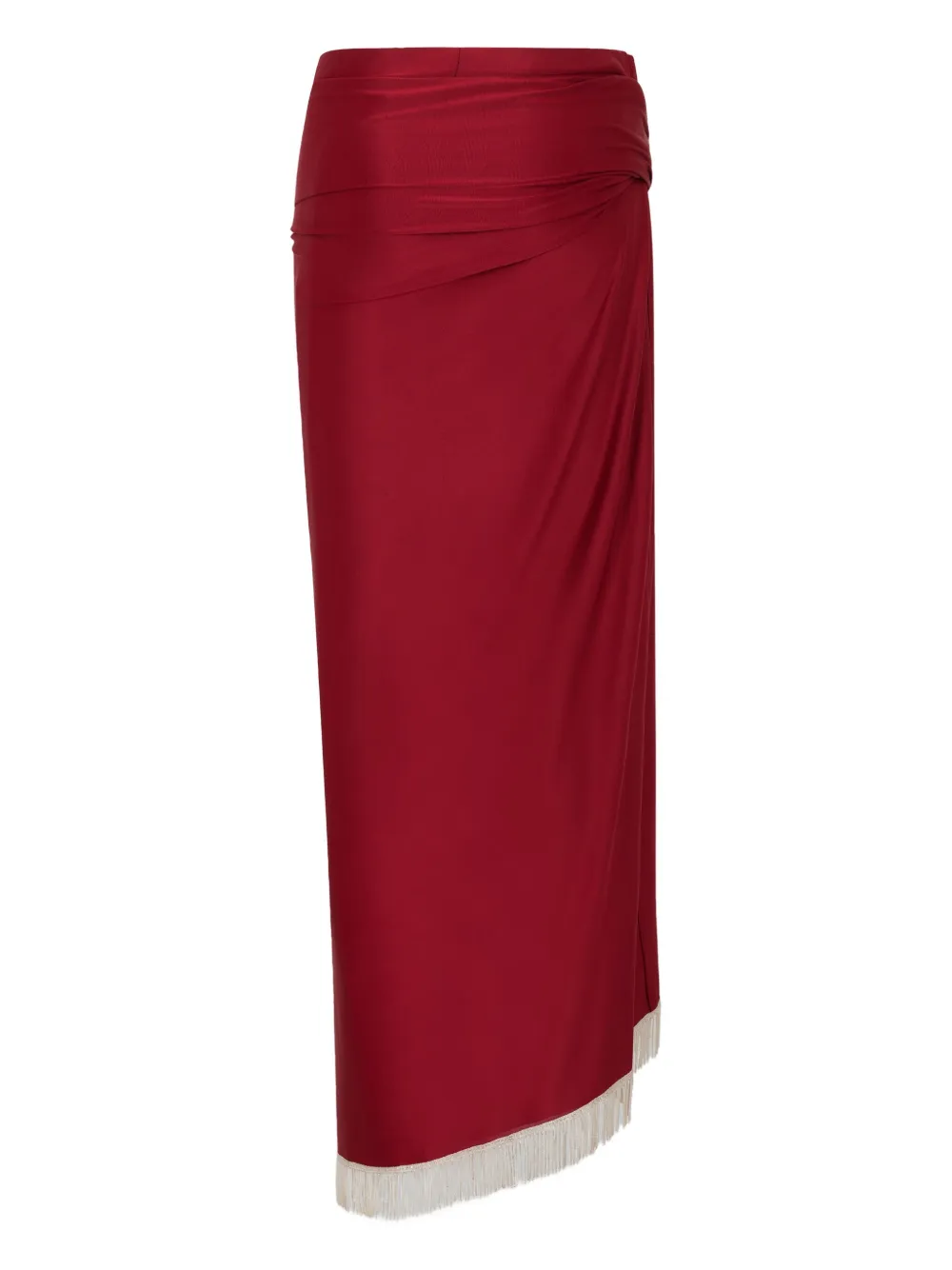 Rabanne Rok met franje Rood