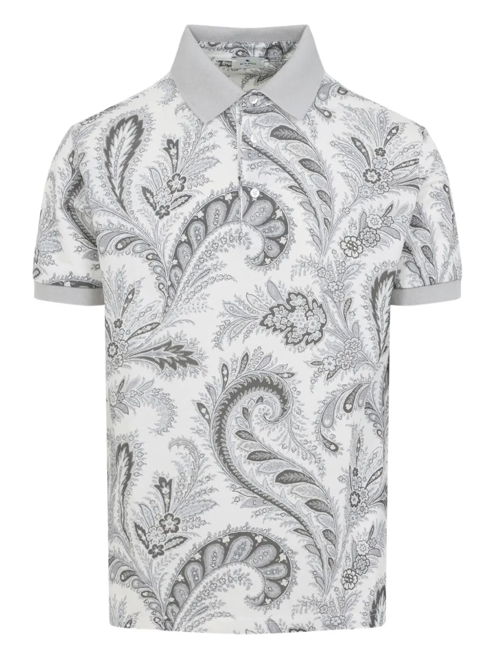 ETRO paisley cotton polo shirt