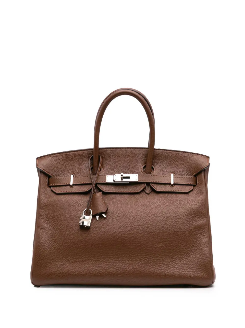 Hermès Pre-Owned 2011 Togo Birkin Retourne 35 handbag - ブラウン Hermès Pre-Owned 2011 Togo Birkin Retourne 35 handbag - ブラウン