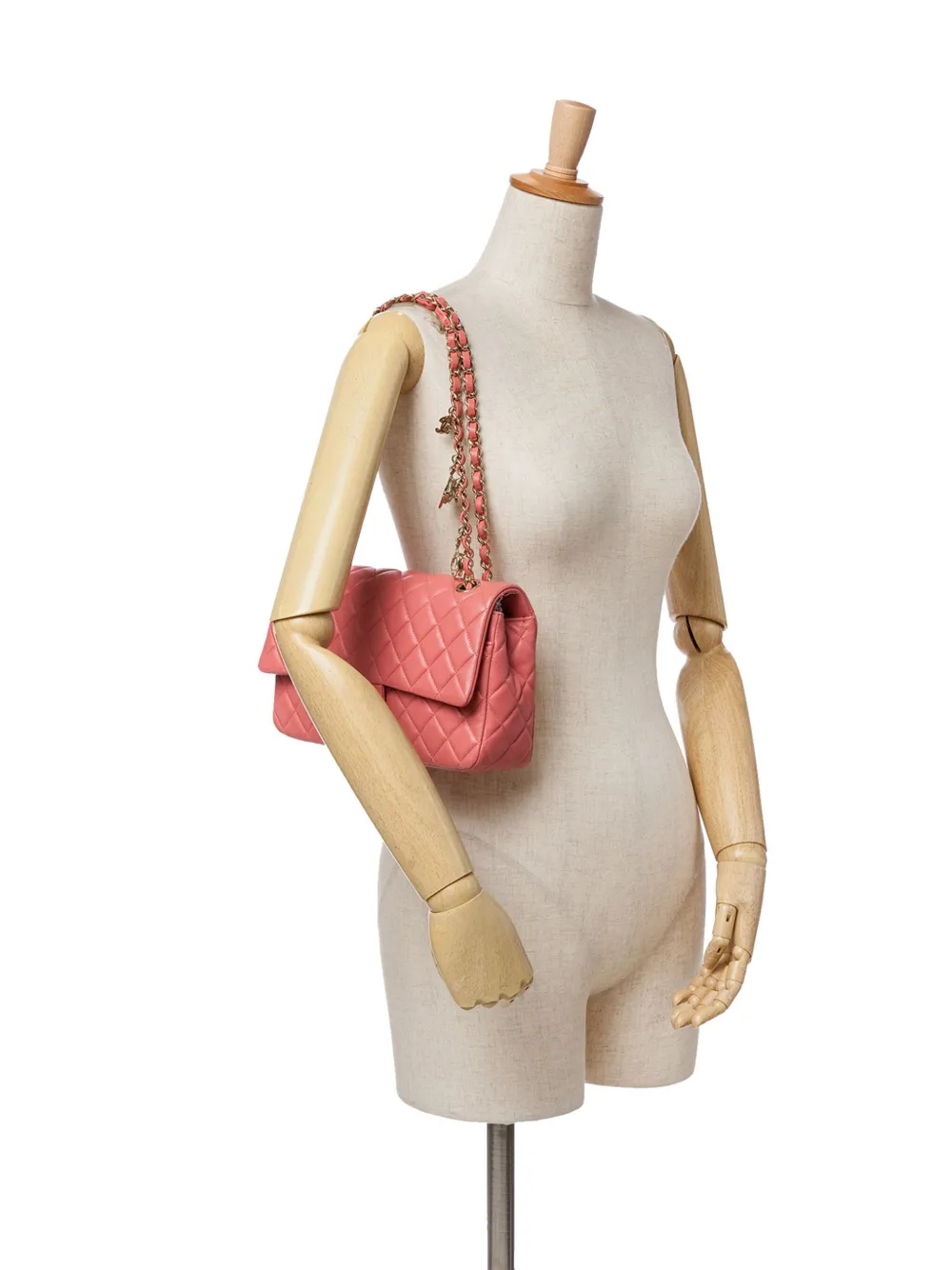 CHANEL Pre-Owned 2014 Medium Lambskin Valentine Heart Charms Single Flap shoulder bag | Pre-Owned | Image 2