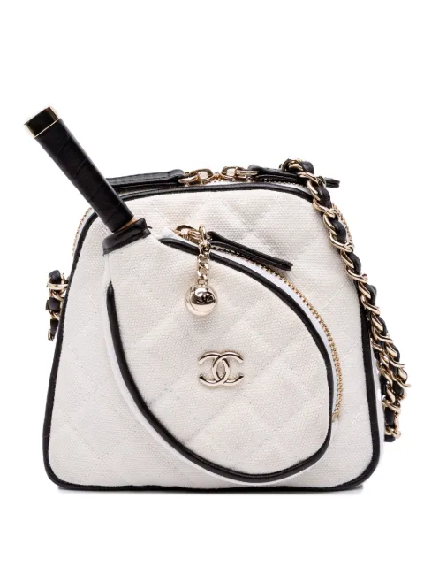 CHANEL Pre-Owned 2021-2025 Coco Masters Mini Canvas Tennis Racket Bag crossbody bag