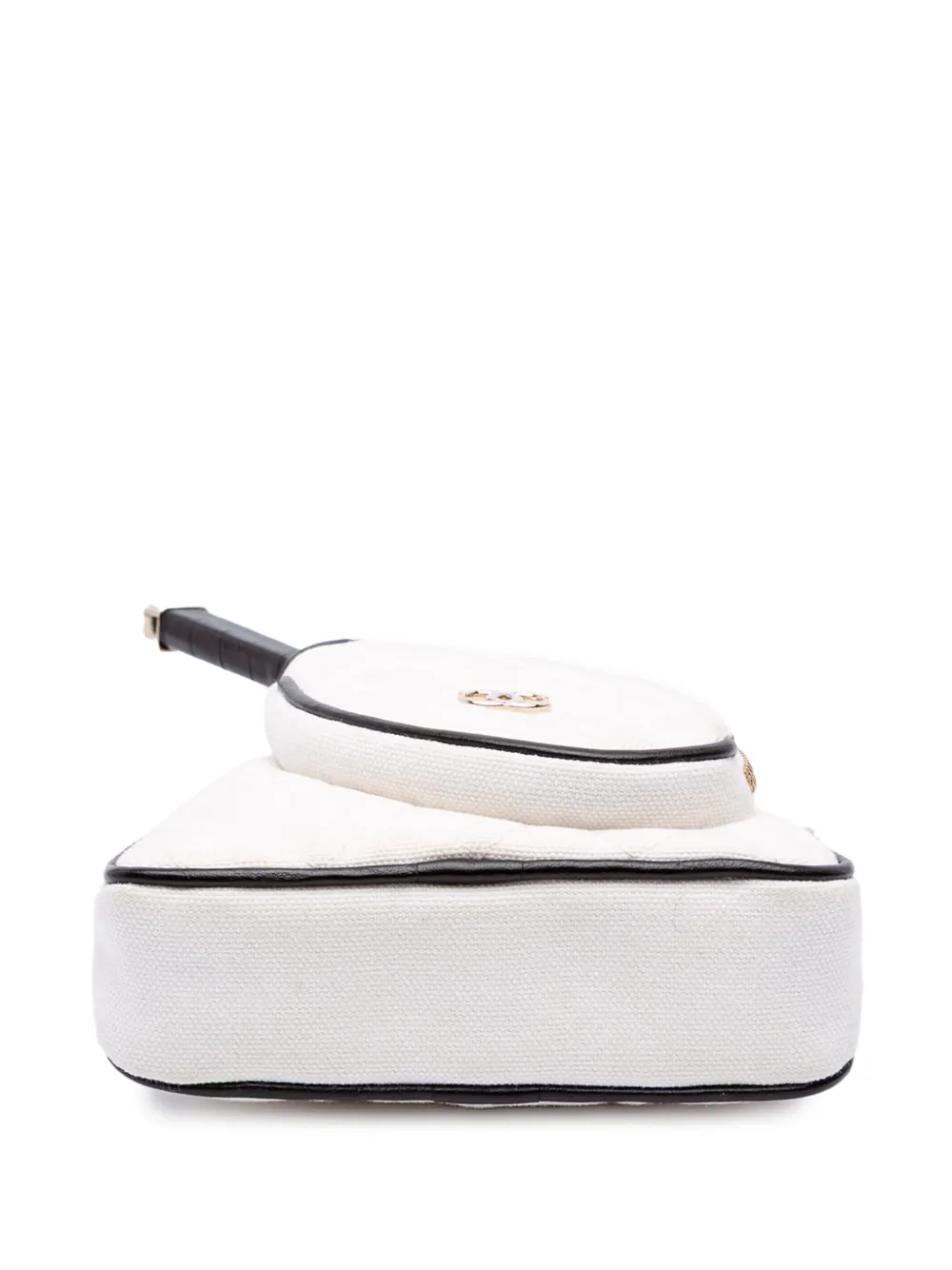 Pre-owned Chanel 2021-2025 Coco Masters Mini Canvas Tennis Racket Bag Crossbody Bag