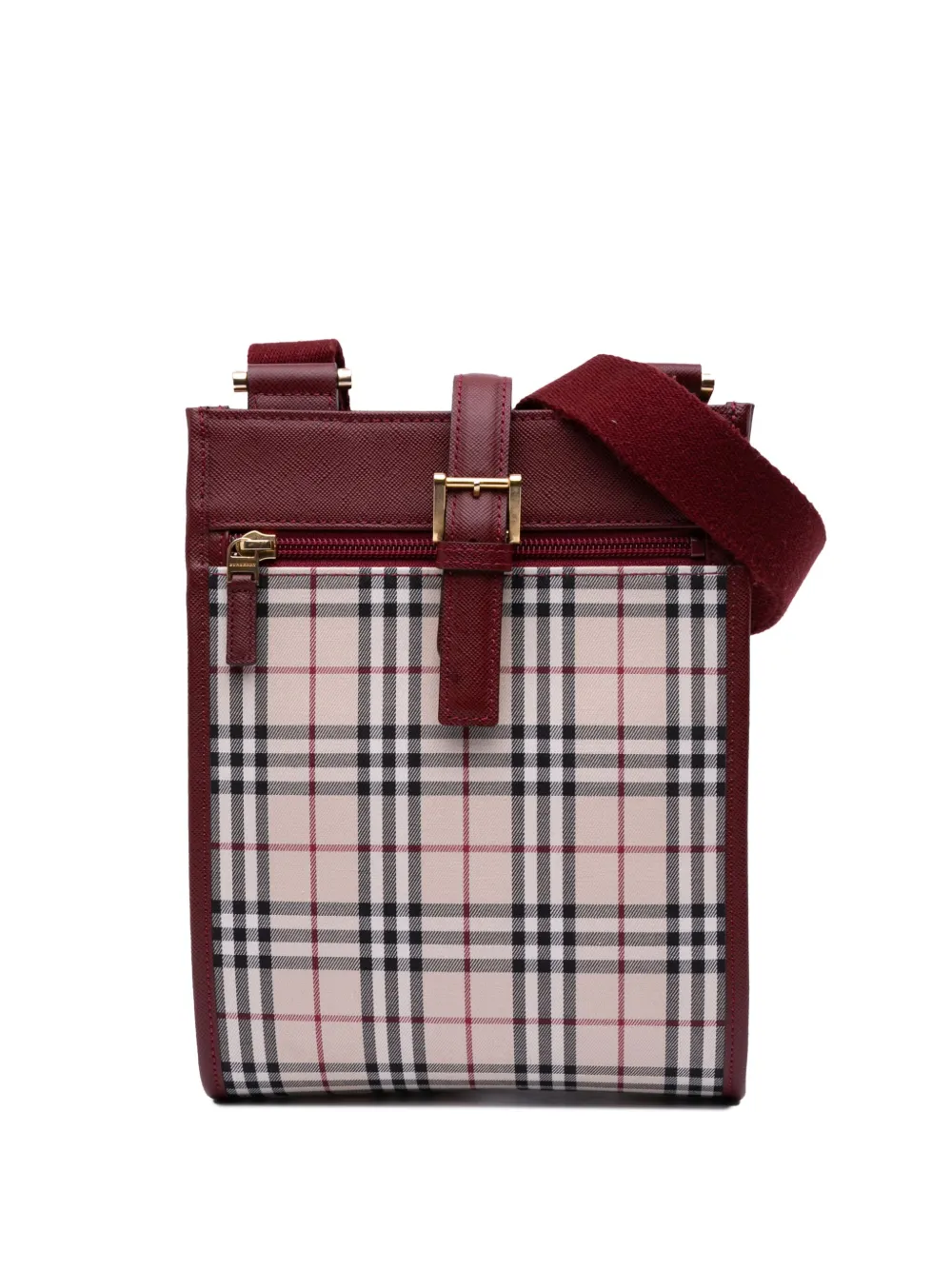 Pre-owned Burberry 2000-2017 House Check Canvas Crossbody Bag