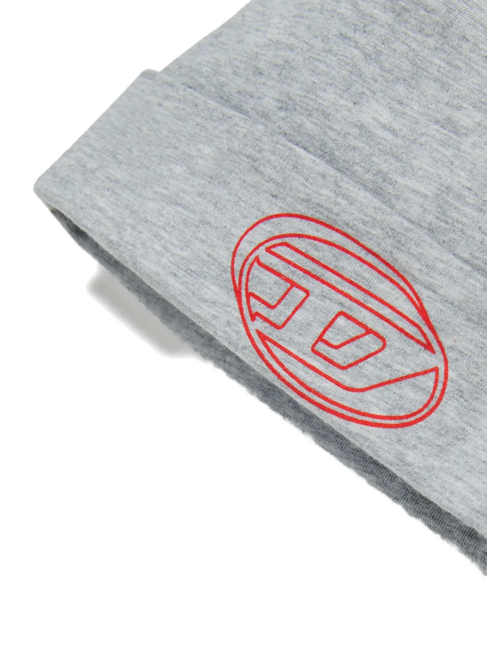 Diesel Kids Faddil-Nb logo-embroidered beanie hat Grijs