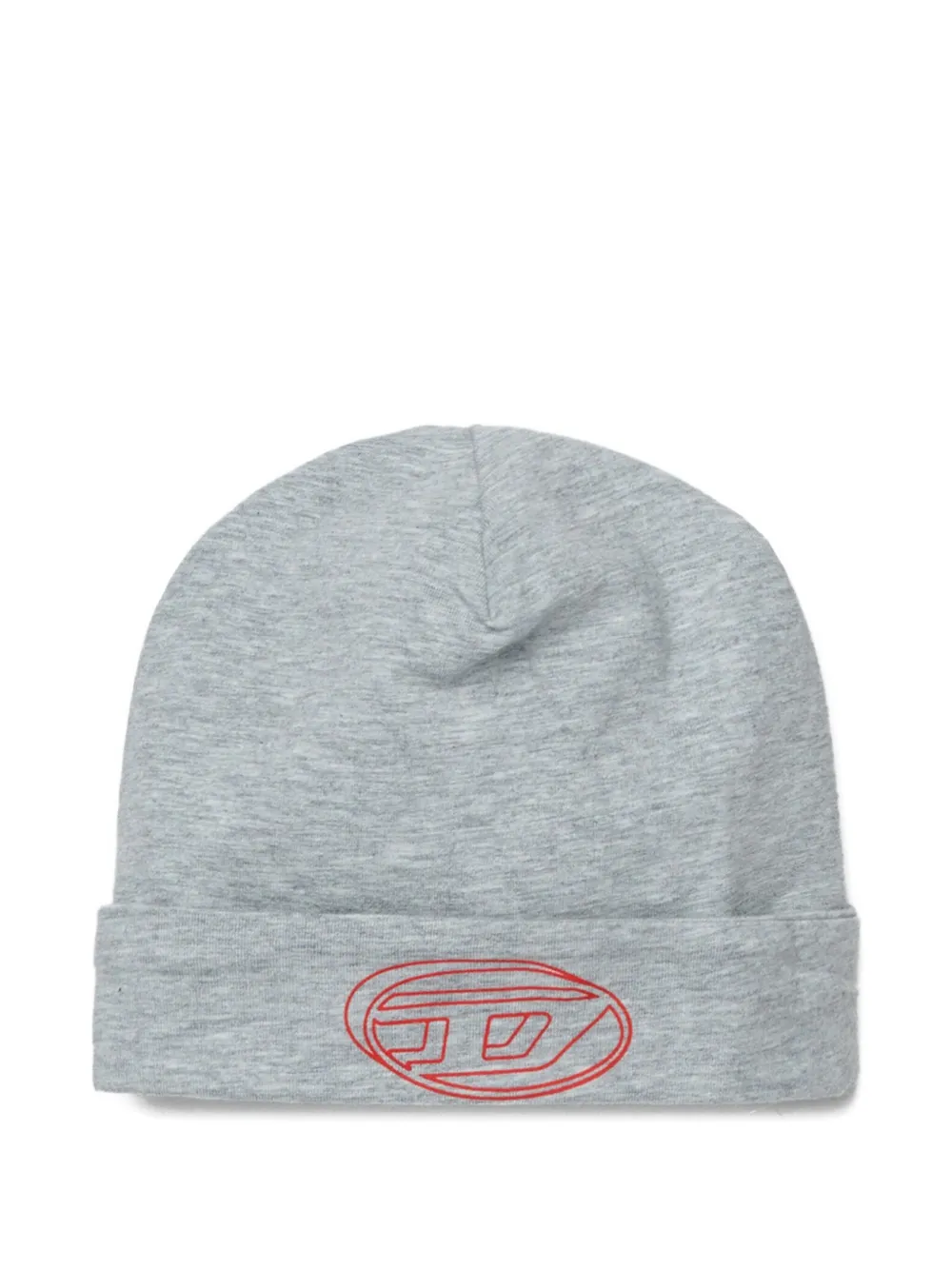 Diesel Kids Faddil-Nb logo-embroidered beanie hat Grijs