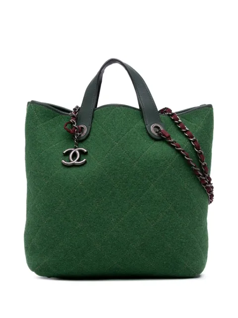 CHANEL Pre-Owned 2011 Medium CC Quilted Felt Pop Tote satchel