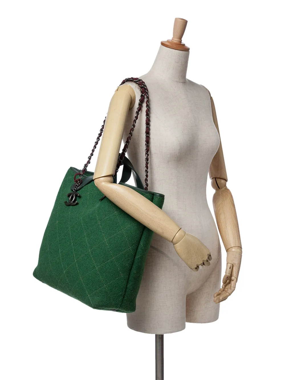 CHANEL Pre-Owned 2011 Medium CC Quilted Felt Pop Tote satchel | Pre-Owned | Image 2