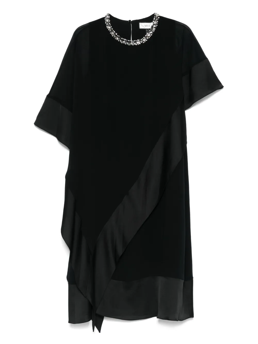 NISSA robe à col strassé | noir | Image 1