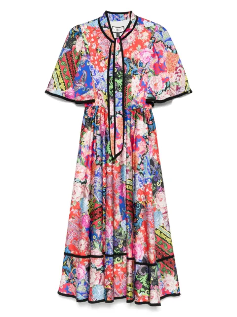 NISSA vestido con estampado de cachemira