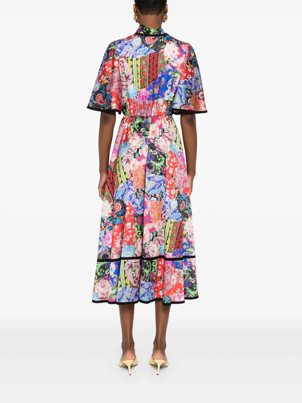 NISSA Jurk met paisley-print Rood