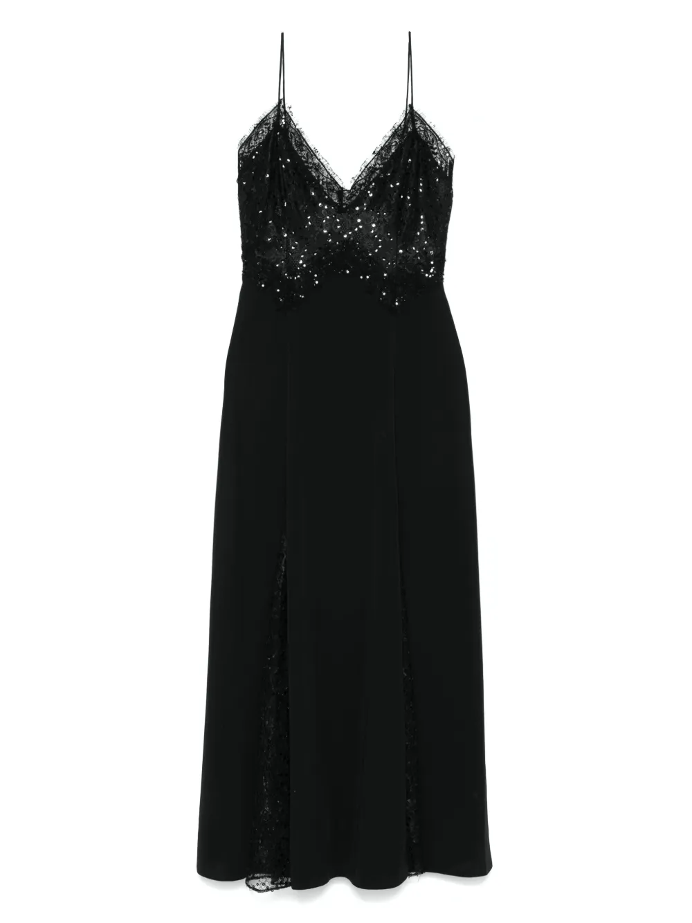 NISSA robe mi-longue à ornements de sequins | noir | Image 1