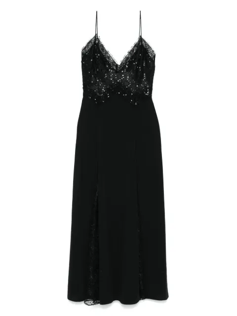 NISSA sequin-embellished midi dress