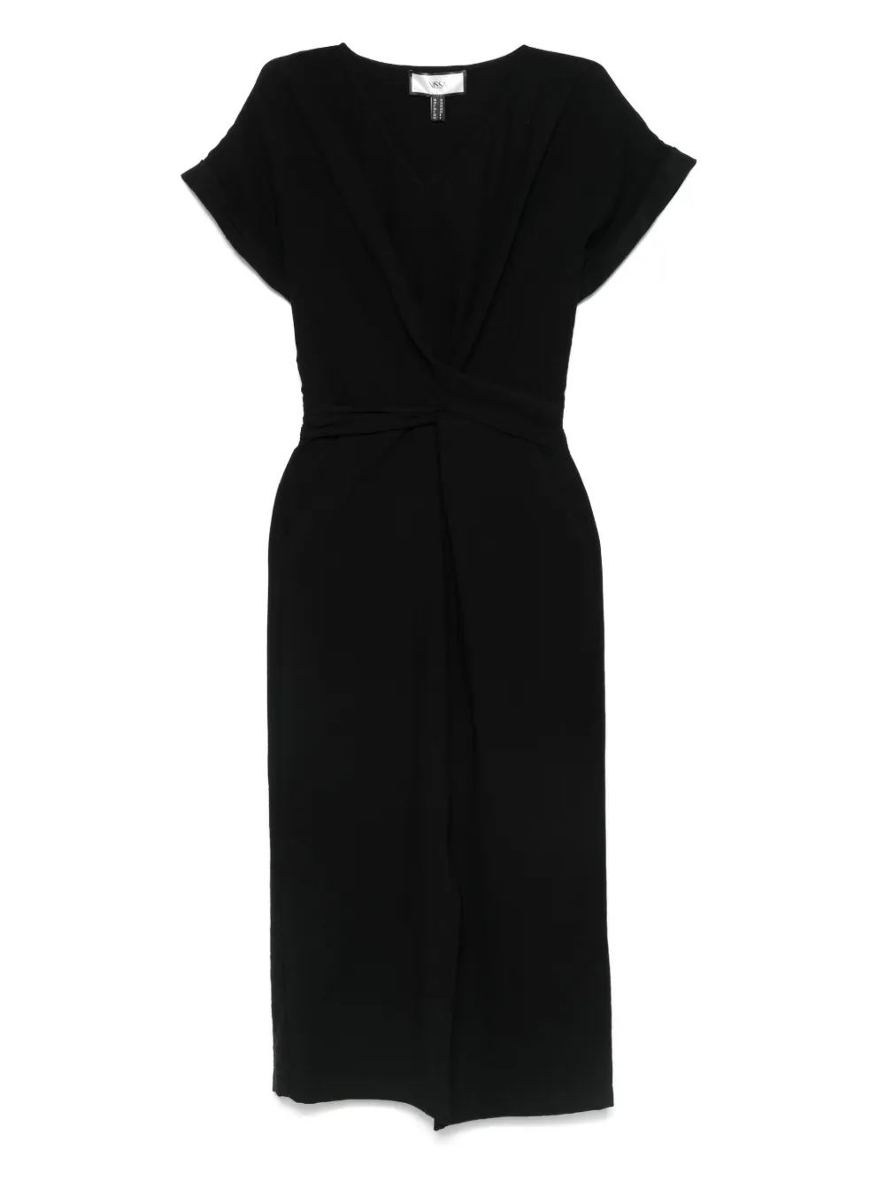 NISSA robe en popeline à coupe mi-longue | noir | Image 1