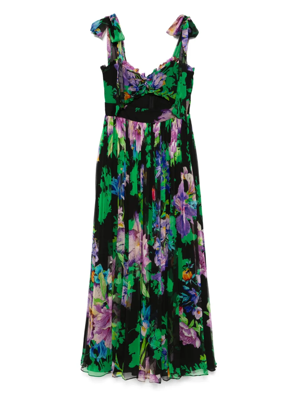 NISSA robe à fleurs imprimées | noir | Image 1