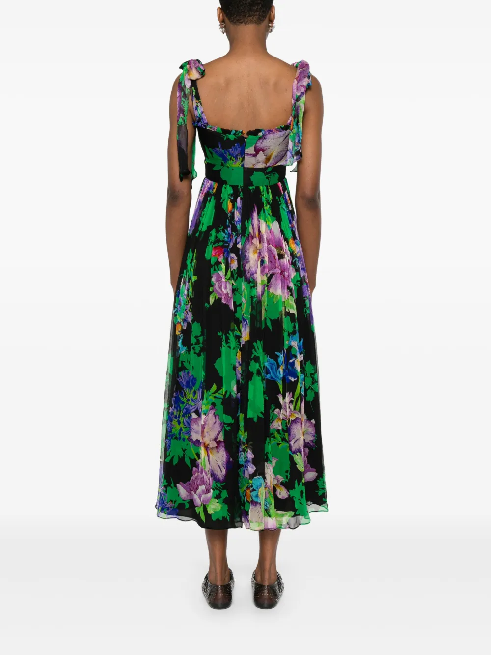 NISSA Jurk met bloemenprint Zwart