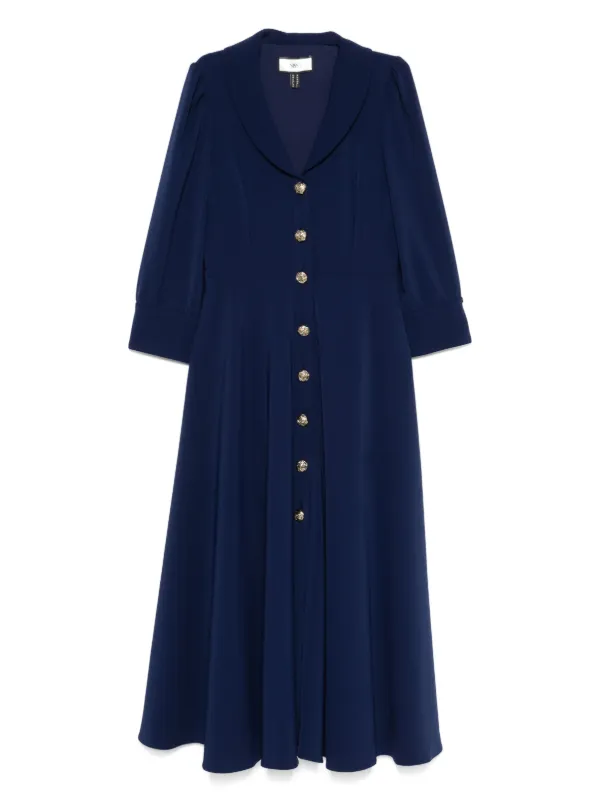 NISSA button-down Midi Dress | Blue | FARFETCH CY