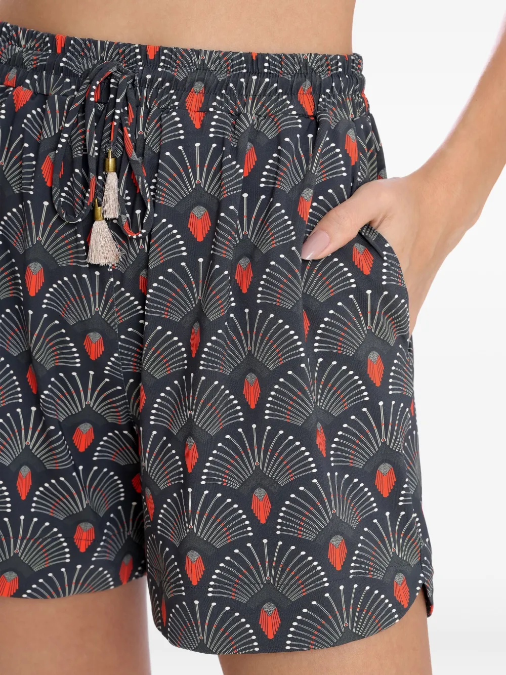 Lygia & Nanny Cannes floral-print shorts Grijs
