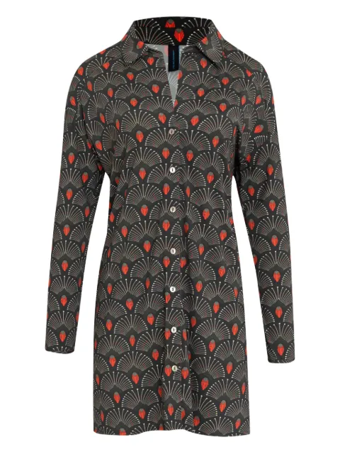 Lygia & Nanny Meline floral-print long shirt